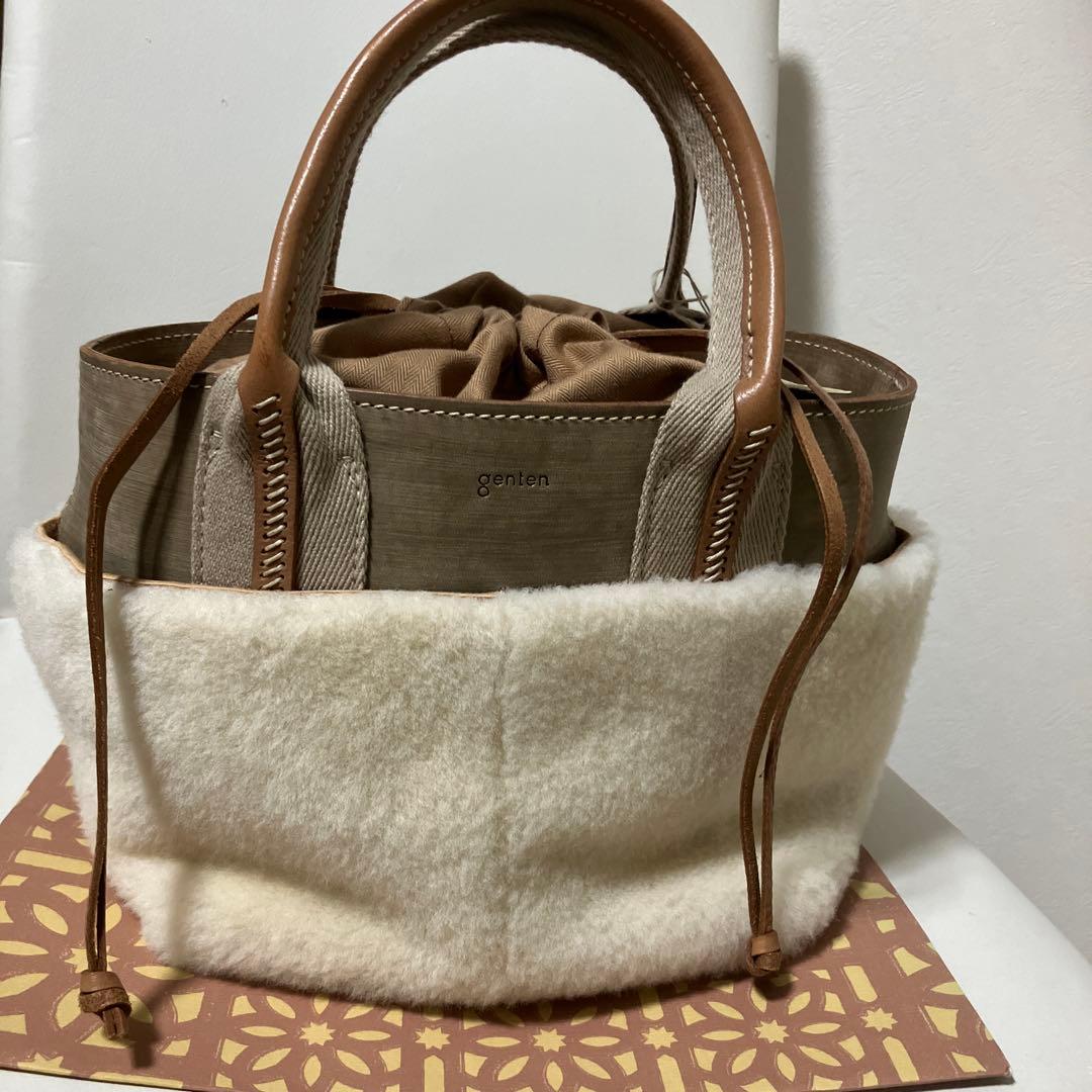 未使用　genten ムートンウォームポケット トートバッグ