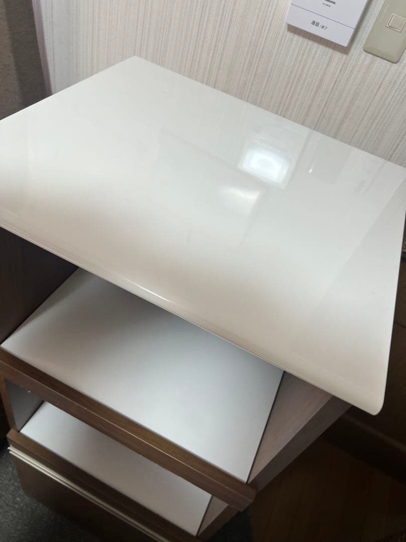 お値下げ◆大川家具 レンジ台 キッチンボード レンジラック 国産 ブラウン◆