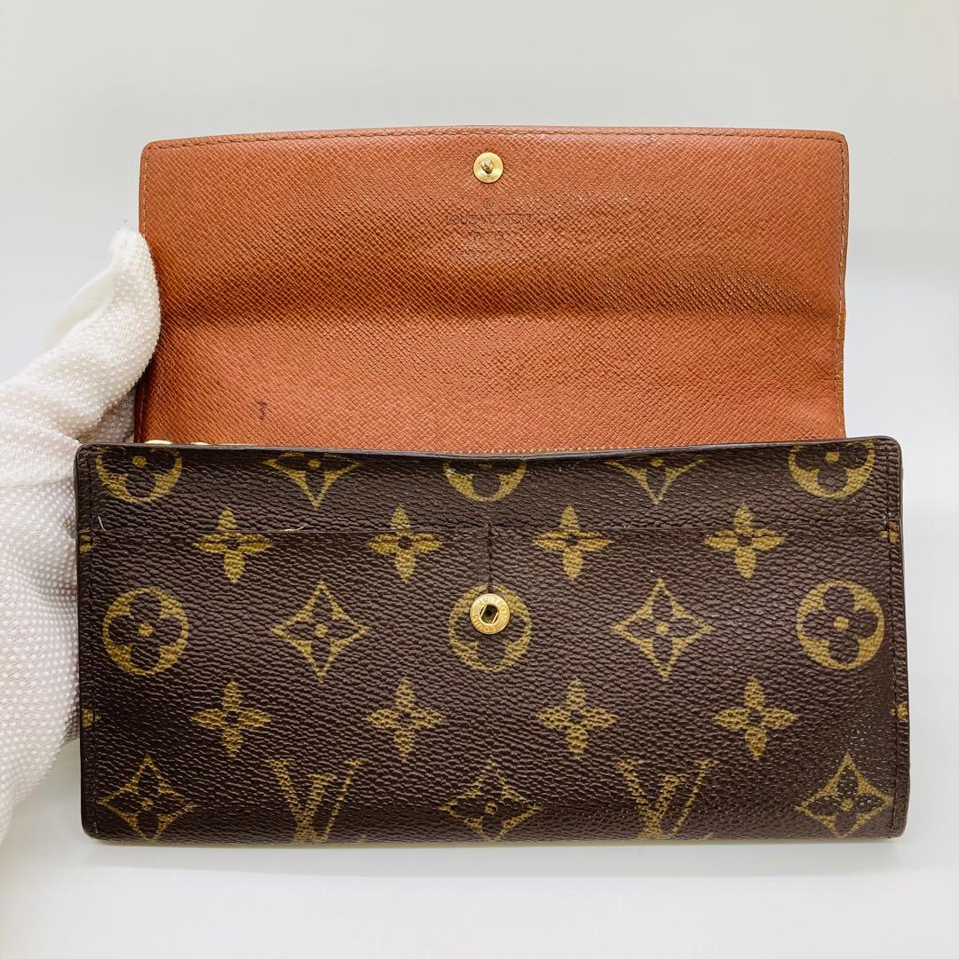 ルイヴィトン LOUIS VUITTON モノグラム 長財布 サラ A874