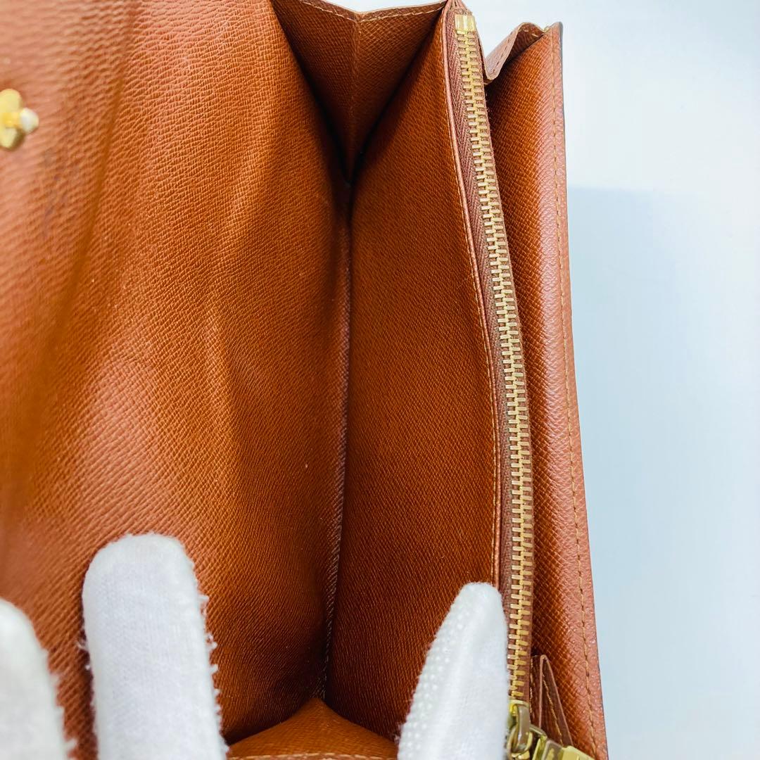 ルイヴィトン LOUIS VUITTON モノグラム 長財布 サラ A874