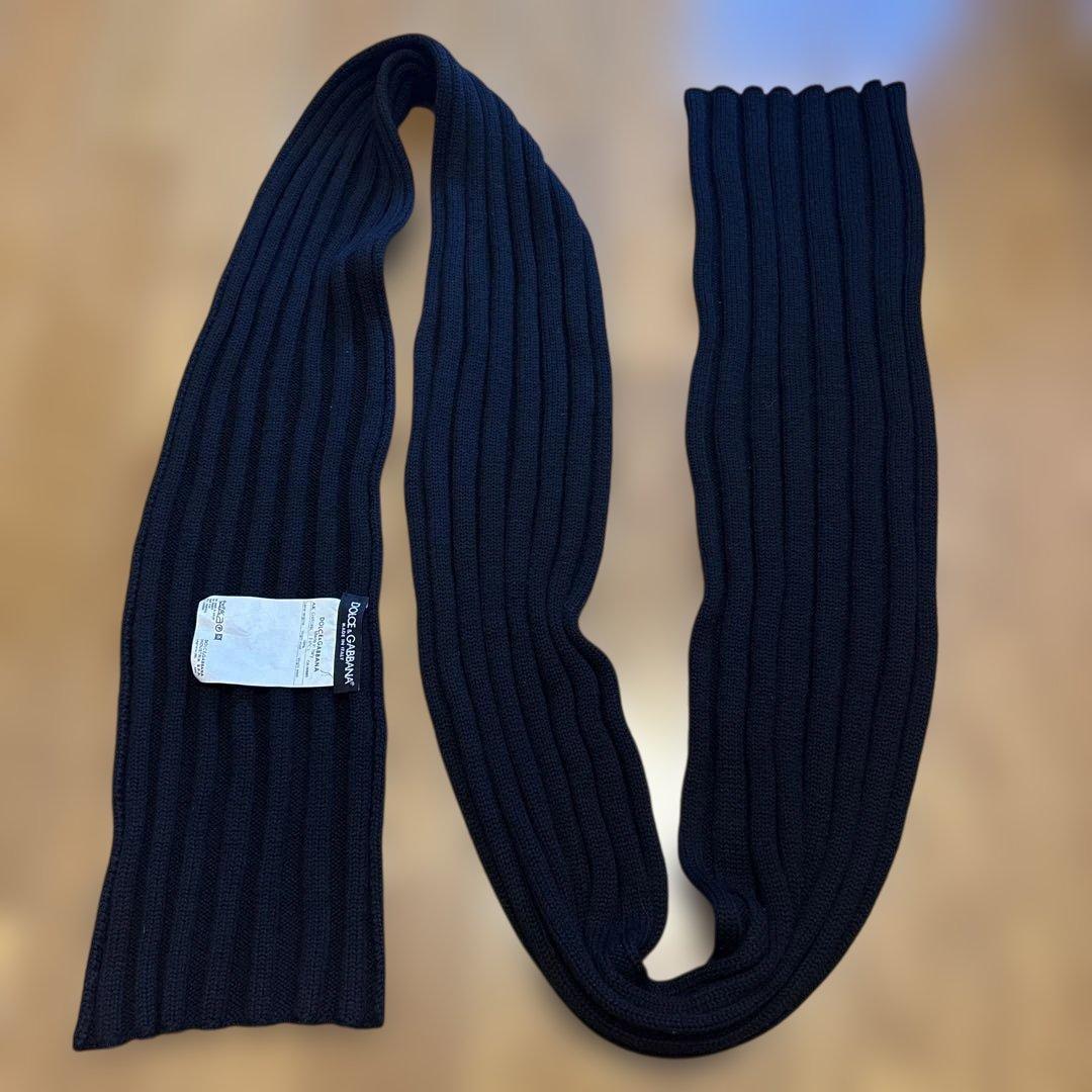 DG Dolce&gabbana マフラー　ブラック