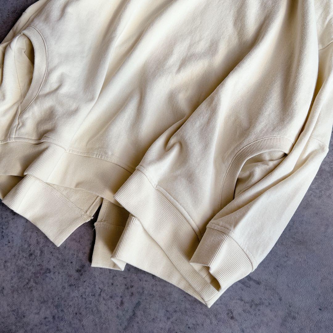 【新品】 tang ⿻ コットン 起毛 ワイドプルオーバー ルーズ ナチュラル