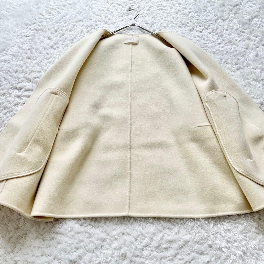 IENA 21AW SUPER160 ダブルフェイスショートコート 38