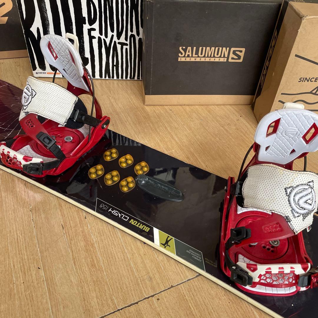 BURTON×FLOW　バートン　スノーボードセット　フローバインディング付