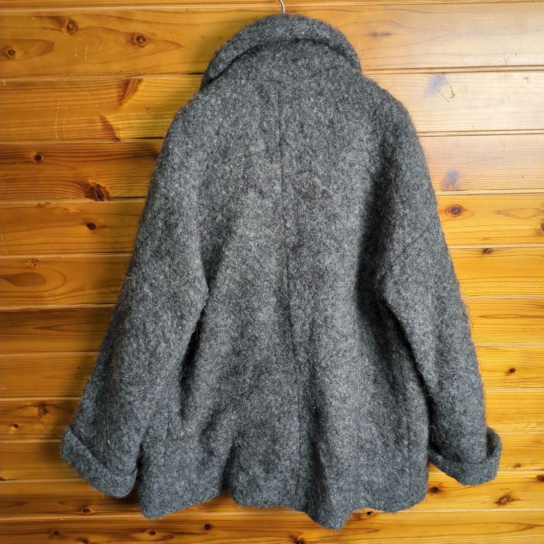 ジャーナルスタンダード　ウールコート　グレー　Ⅼ　男女兼用　モヘア　アルパカ含む