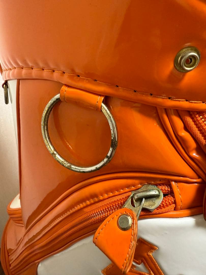 PEARLY GATES ゴルフバッグ 89 オレンジ/ホワイト