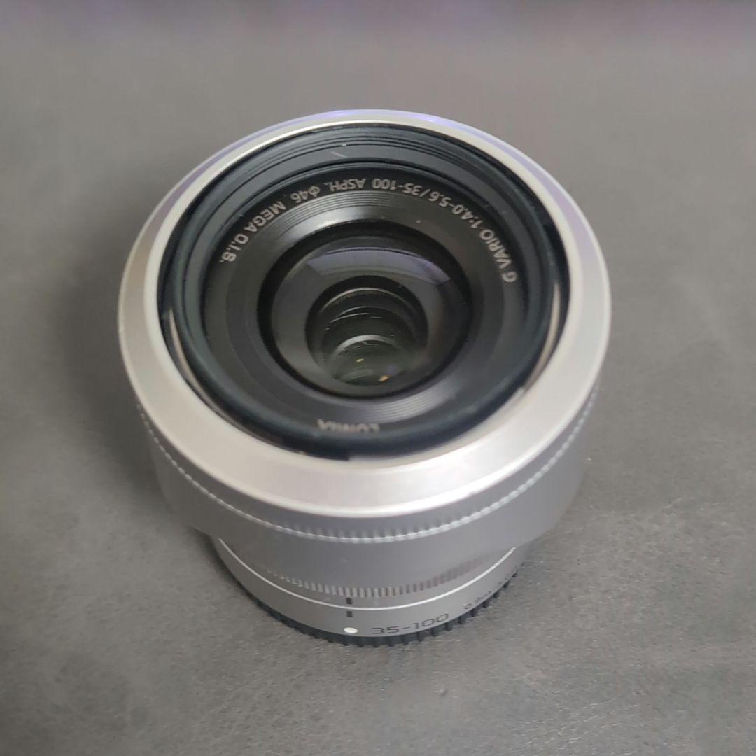 【中古】望遠レンズ パナソニック H-FS35100【レンズフード付き】