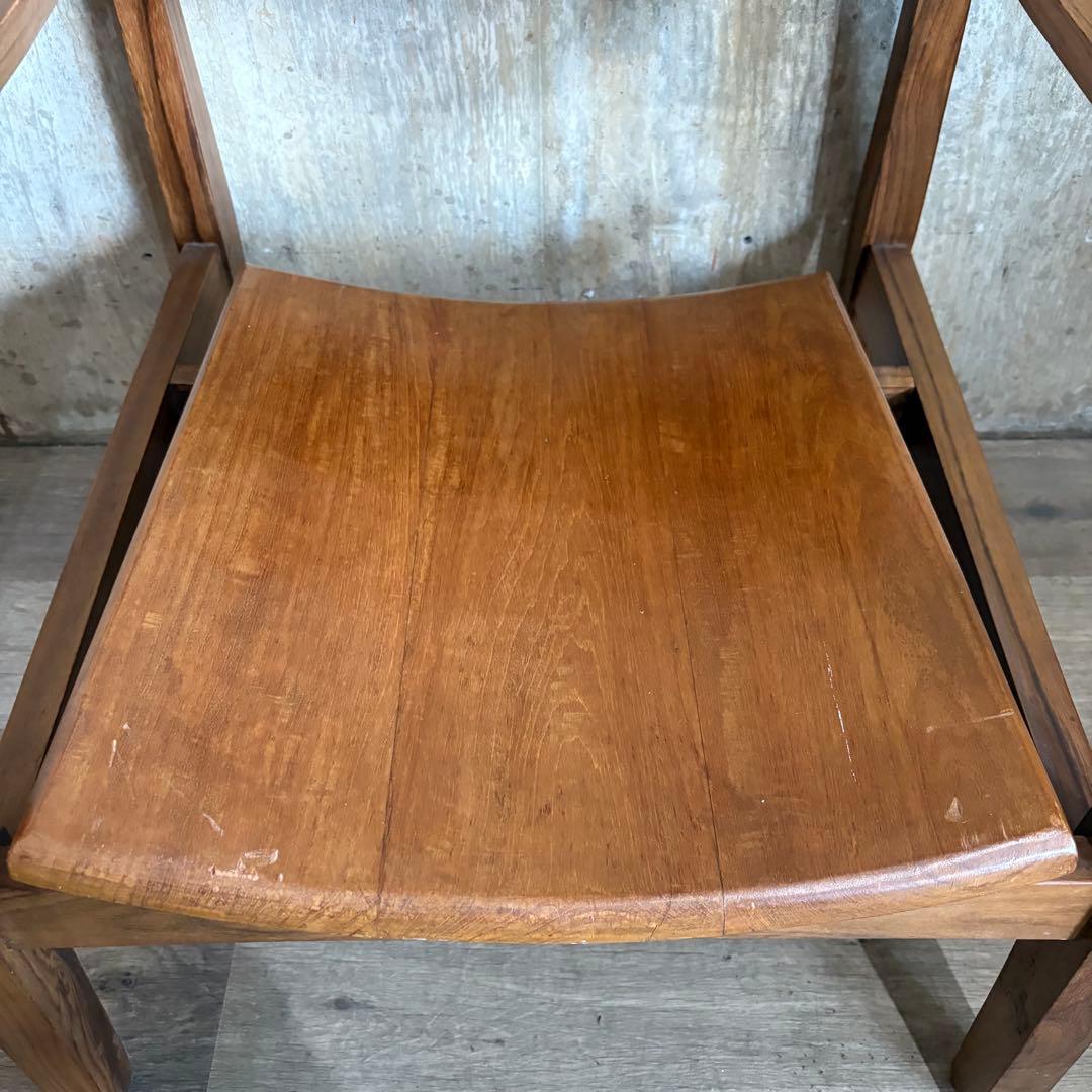 ラウンジチェア　チーク無垢材　つばきや クブンチェア