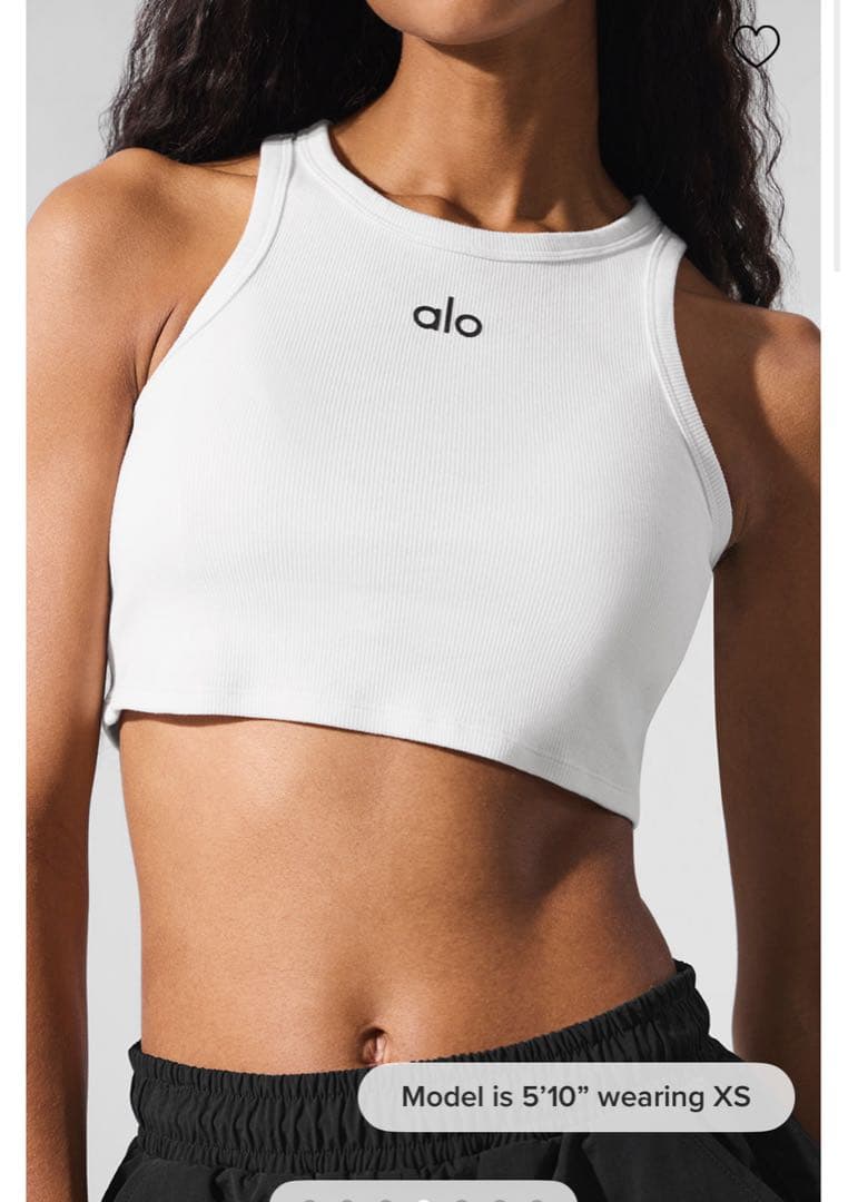 alo yoga スウェット　タンクトップ