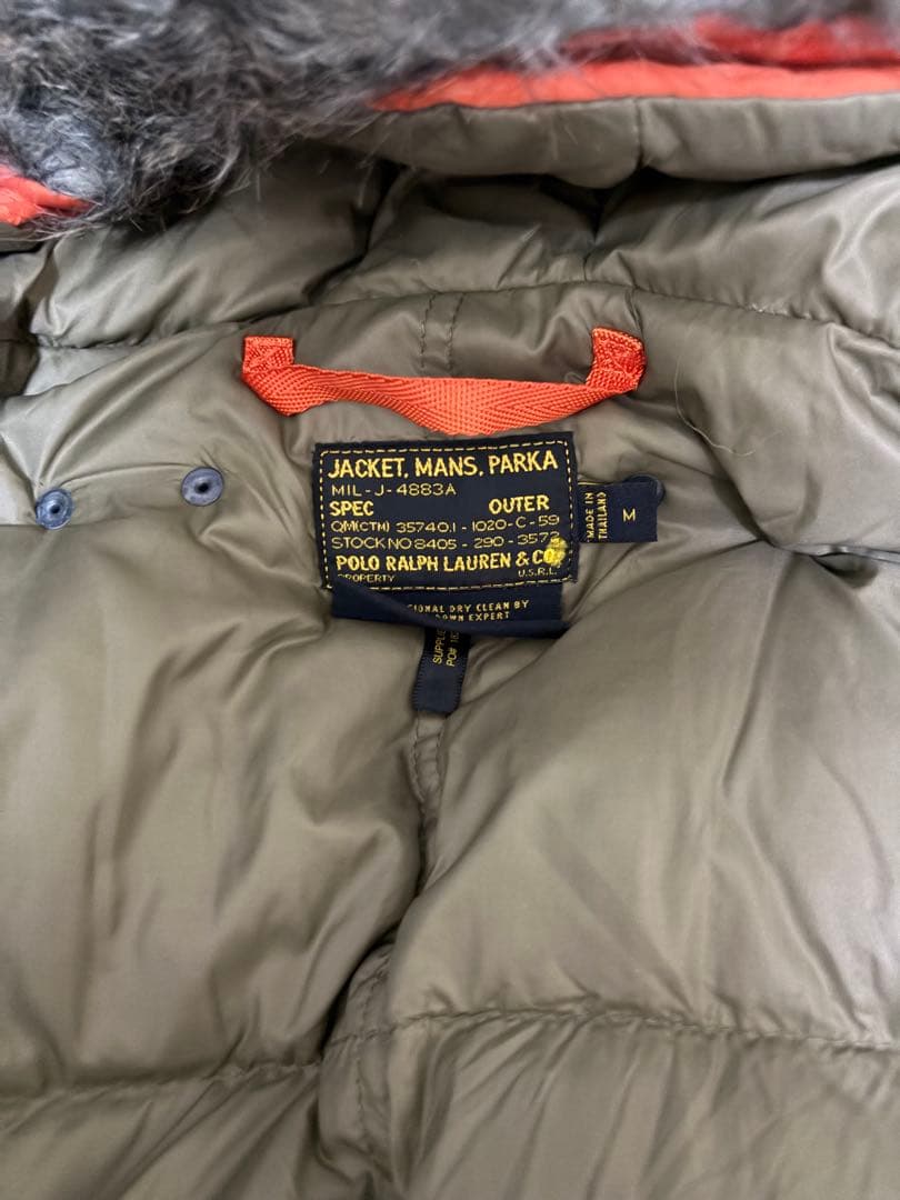 POLO ラルフローレン オレンジ MA-1 フライトジャケット