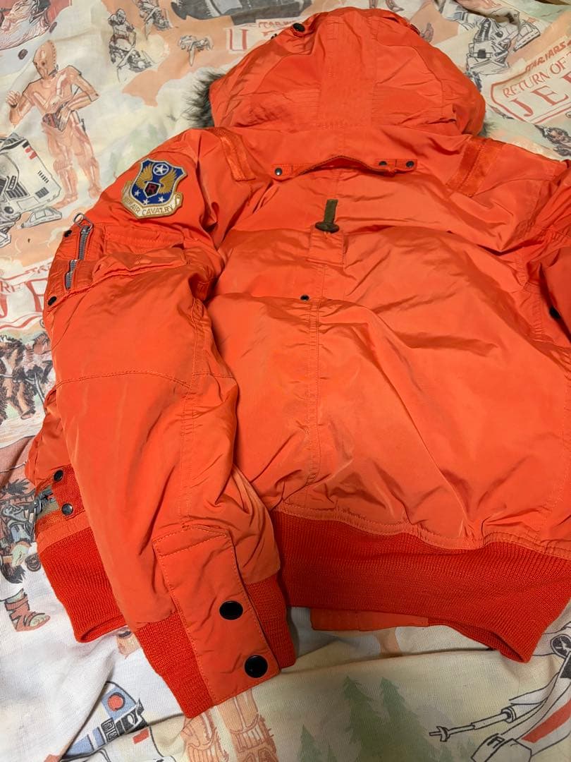 POLO ラルフローレン オレンジ MA-1 フライトジャケット