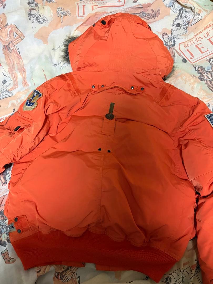 POLO ラルフローレン オレンジ MA-1 フライトジャケット