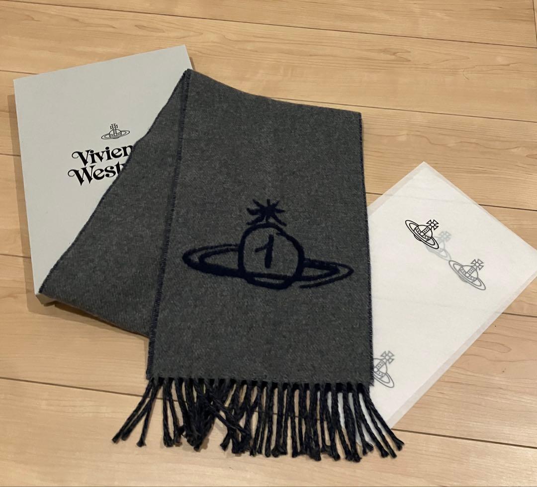 Vivienne Westwood 宇宙ロゴ マフラー