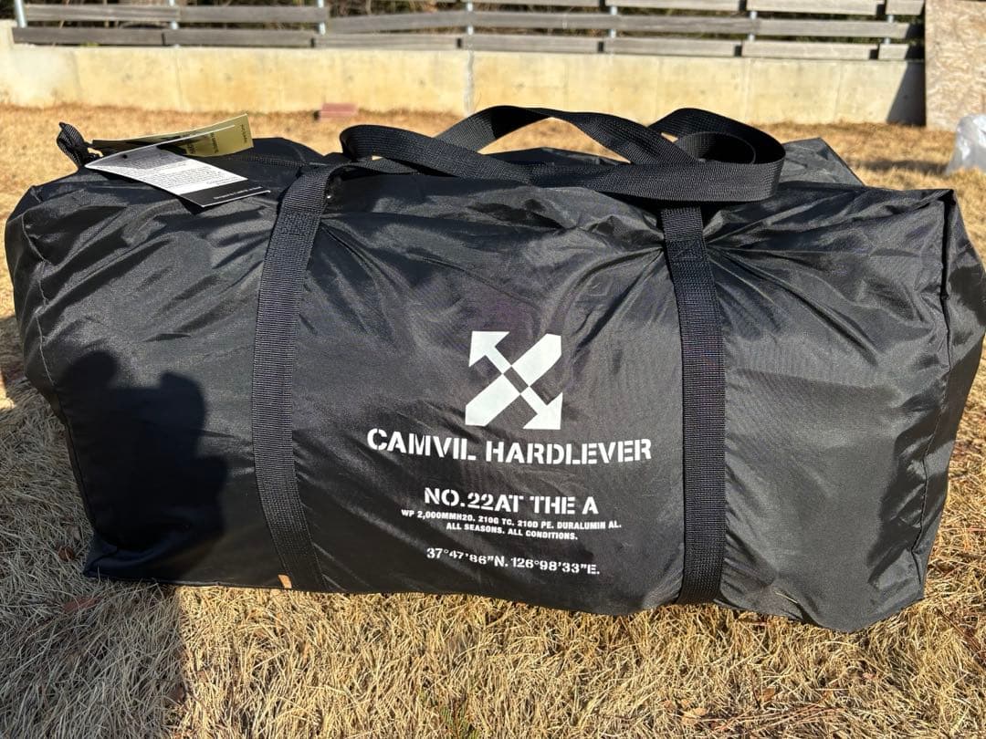 camvil ケムビル　Aテント　ブラック　軍幕　TPU