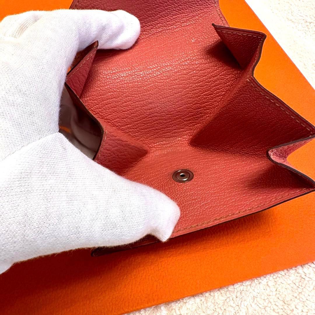 エルメス　ローズテ　ルヴァンキャトル　ケース　小銭入れ