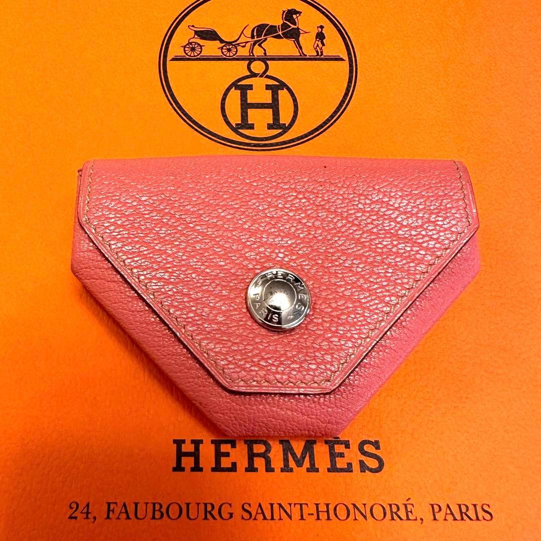 エルメス　ローズテ　ルヴァンキャトル　ケース　小銭入れ