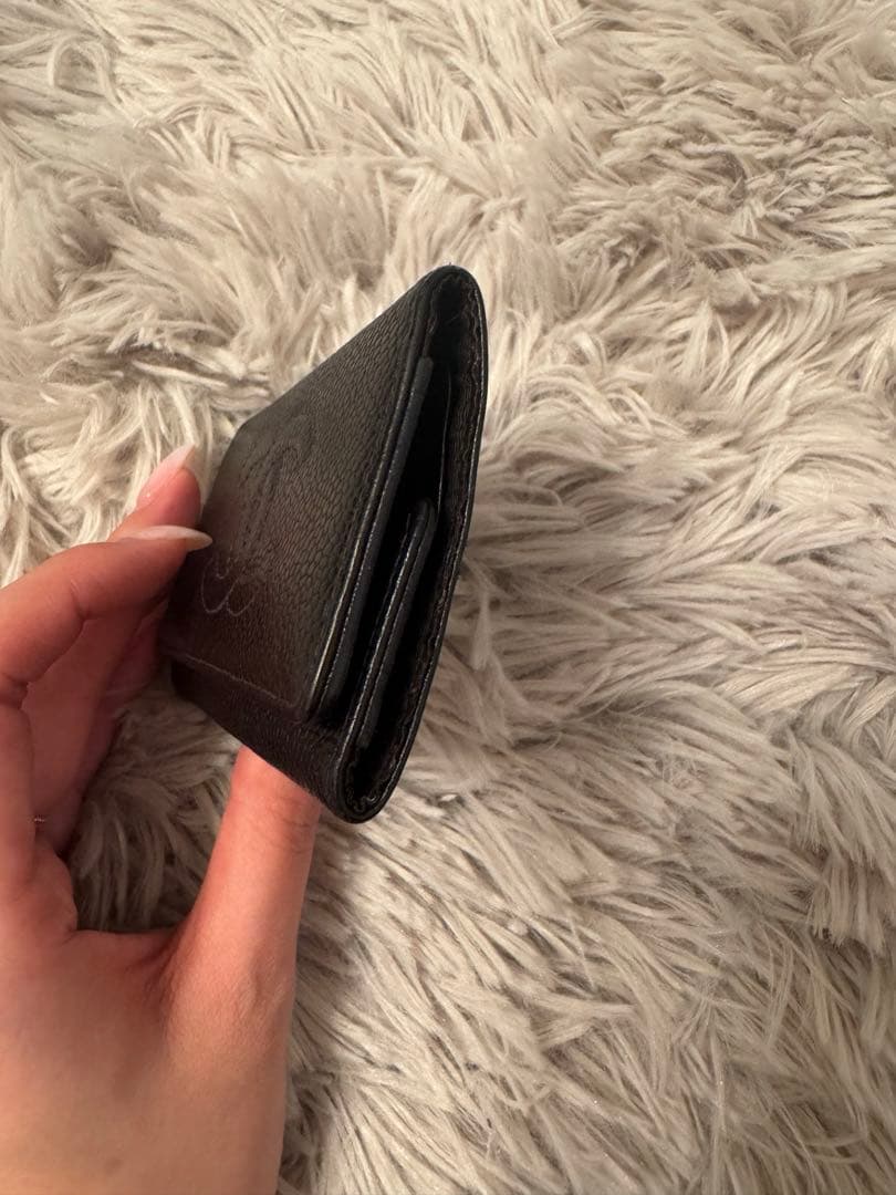 CHANEL 黒レザー キーケース