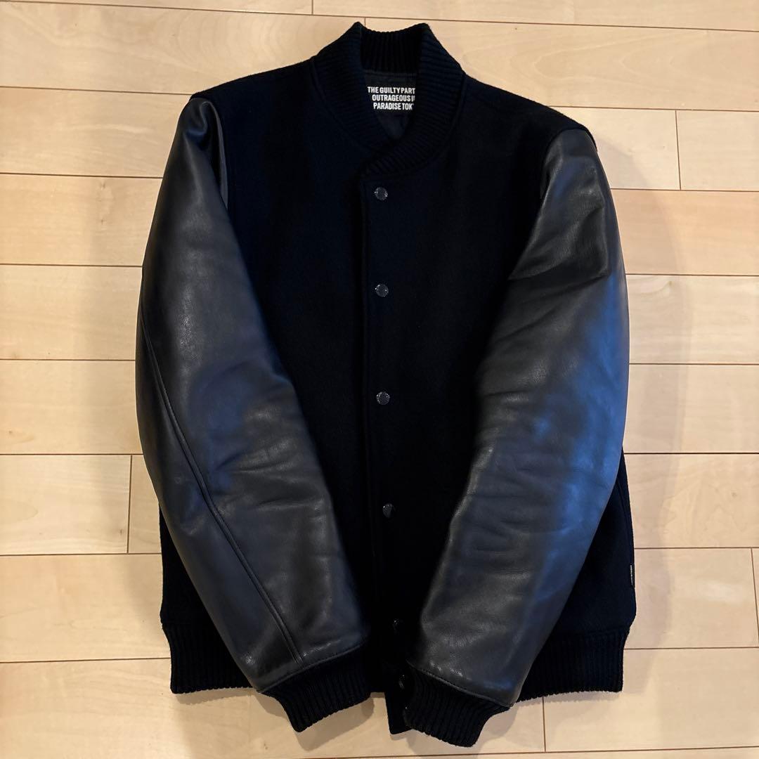 ワコマリア(WACKOMARIA) レザーバワリージャケット(スタジャン)