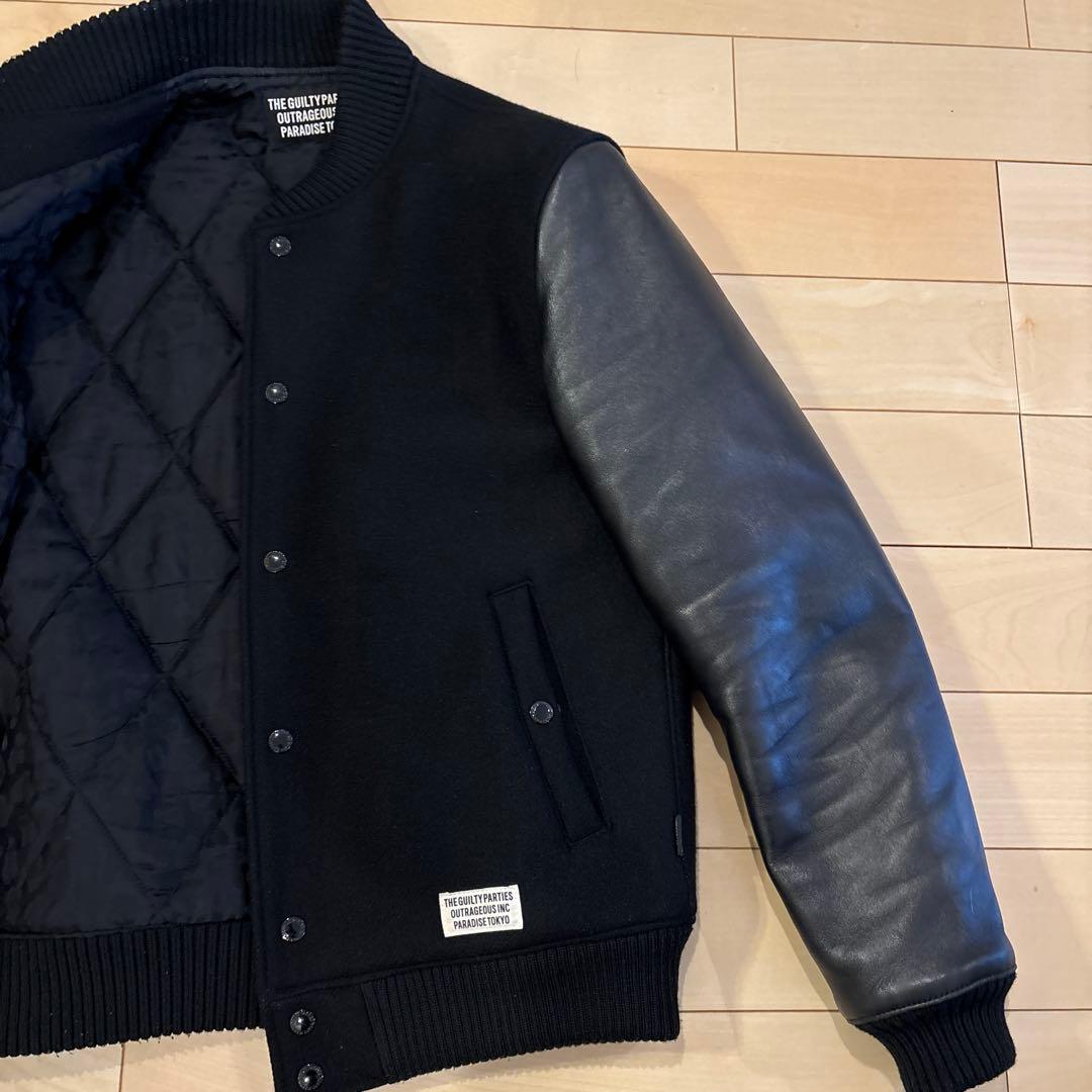 ワコマリア(WACKOMARIA) レザーバワリージャケット(スタジャン)