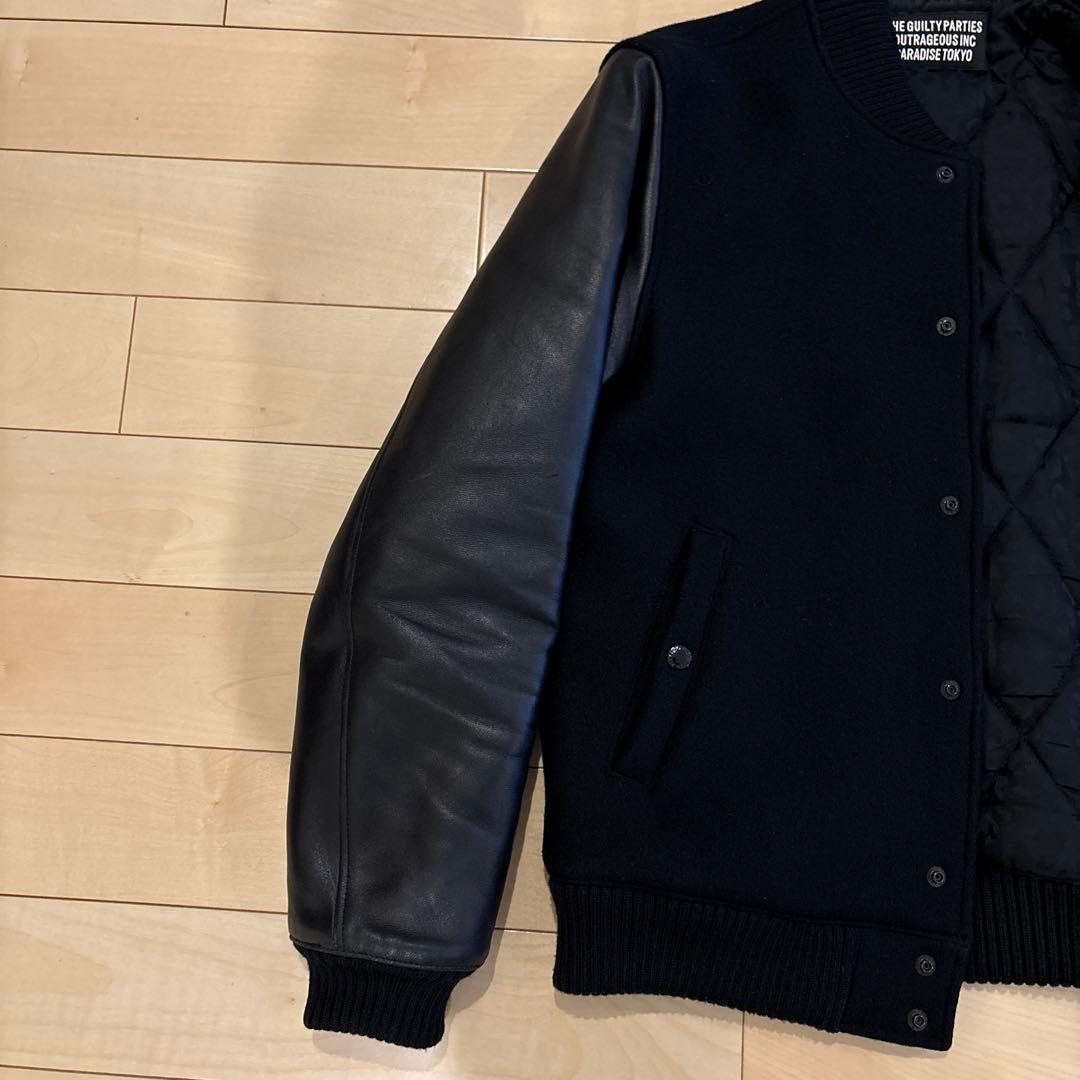 ワコマリア(WACKOMARIA) レザーバワリージャケット(スタジャン)