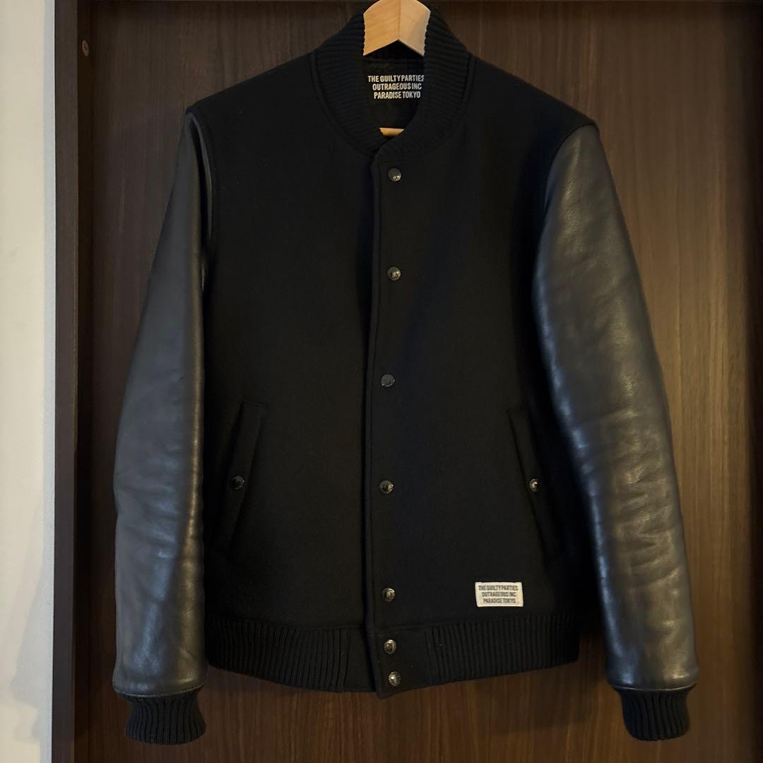 ワコマリア(WACKOMARIA) レザーバワリージャケット(スタジャン)