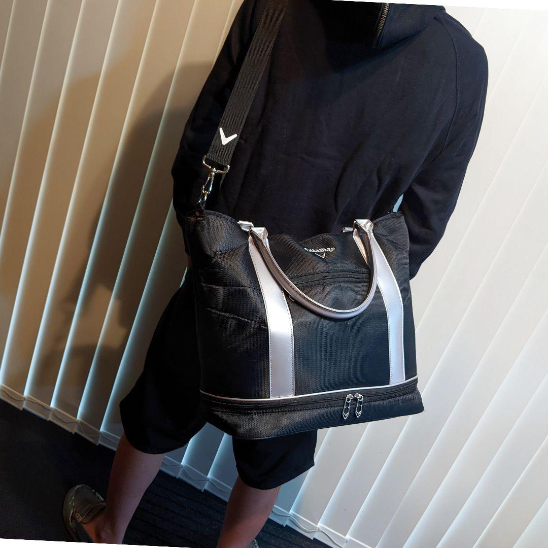 キャロウェイ　2way エナメル　系　トートバッグ　ショルダーバッグ　ゴルフ　靴