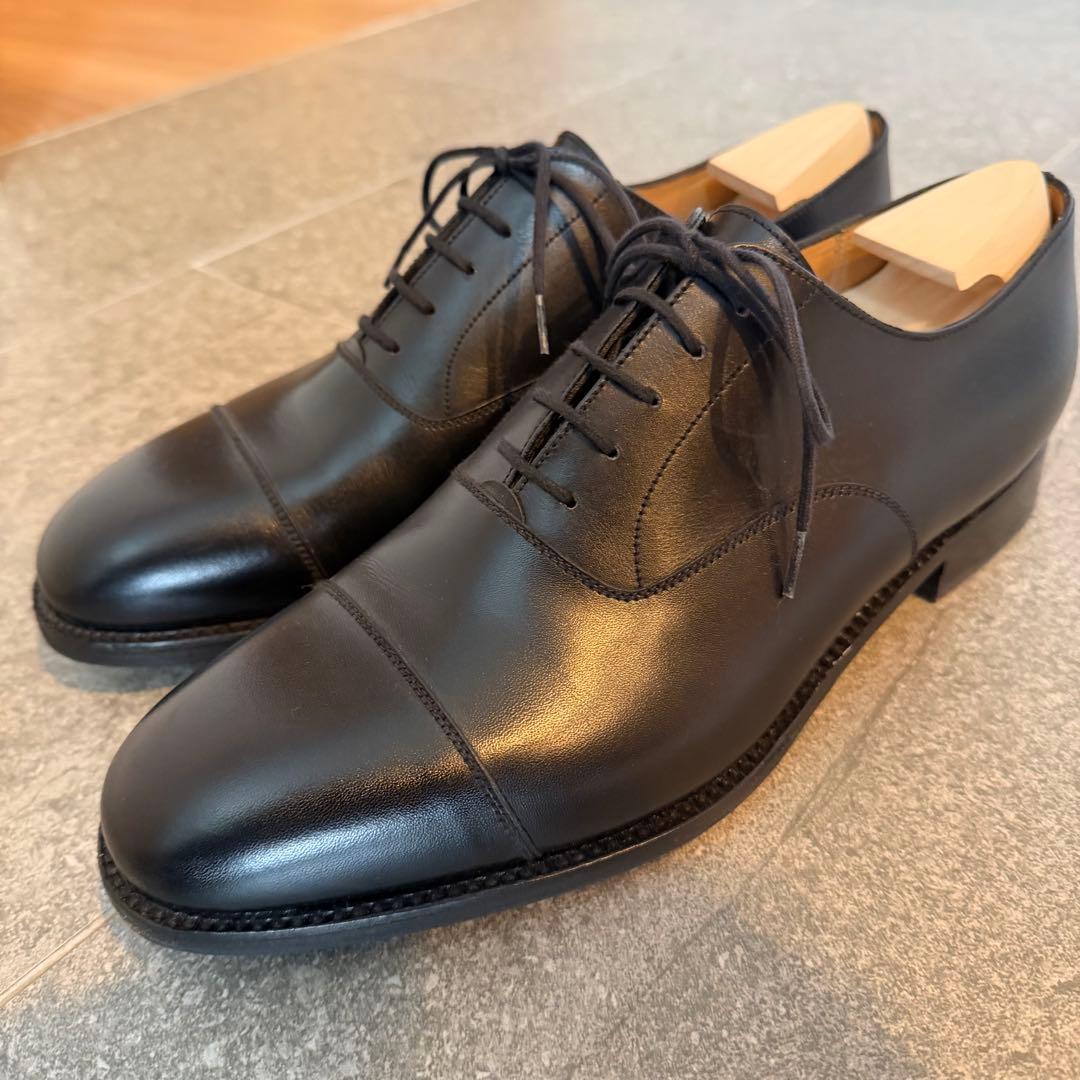 JMウエストン/ストレートチップ/ブラックカーフ/8D