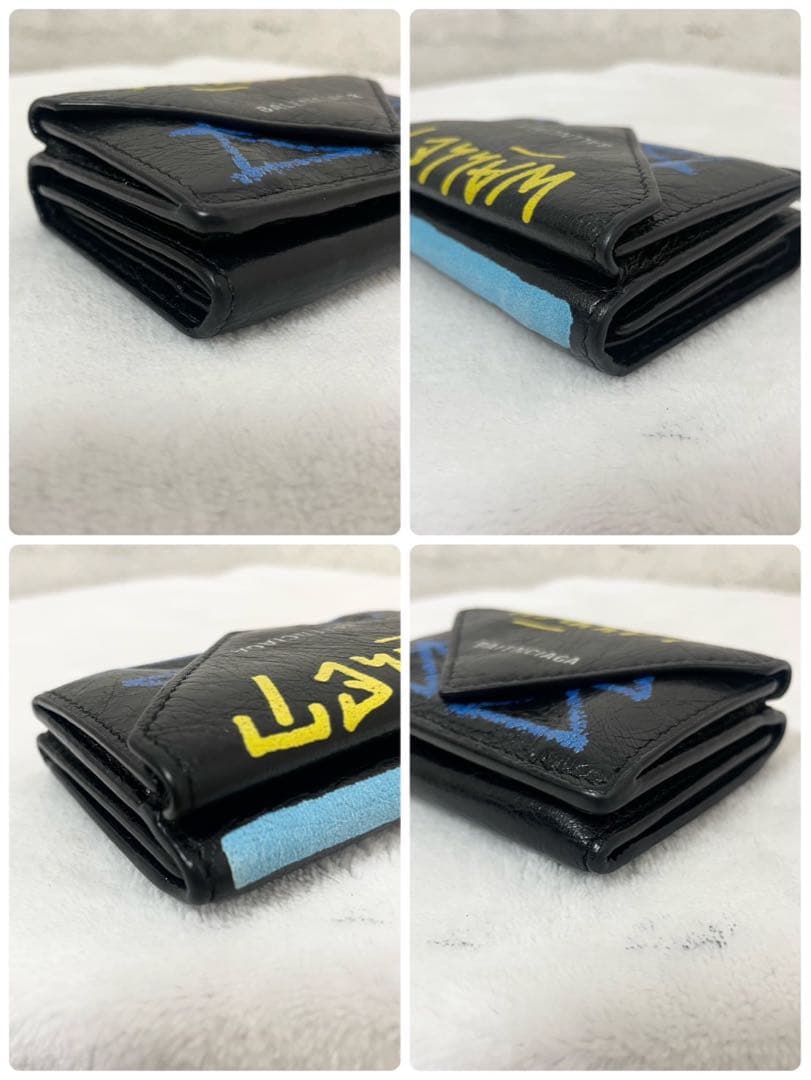 BALENCIAGA バレンシアガ　3つ折り財布　グラフィティ