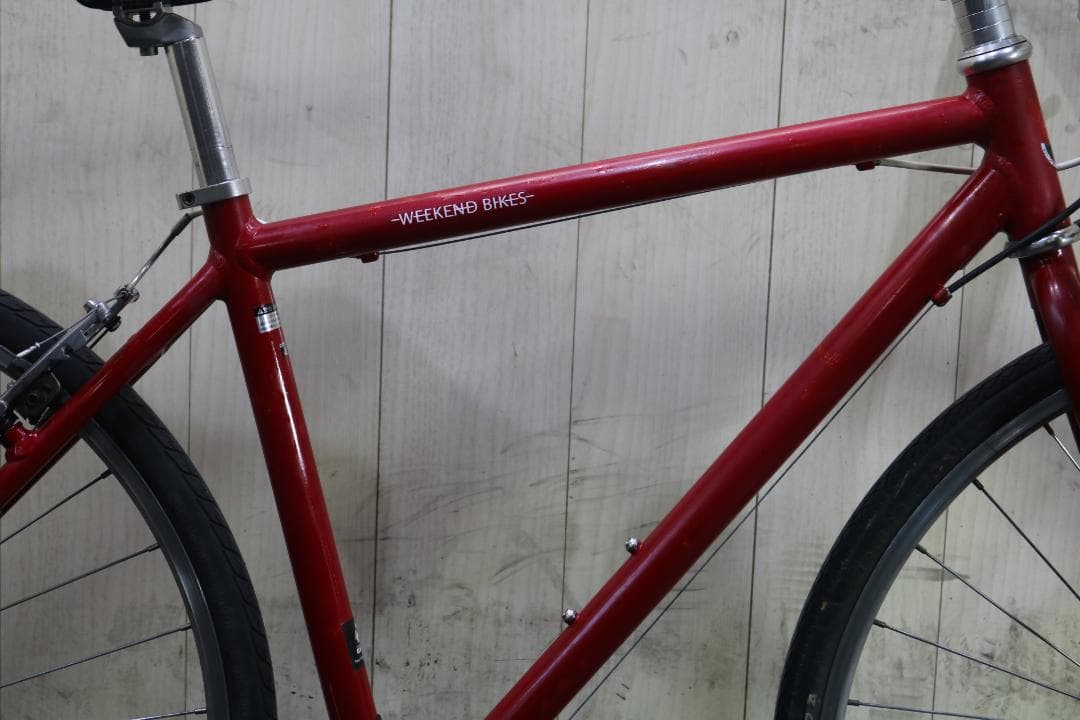 あさひ製WEEKEND アルミ 700C シマノ7速 460mm RED クロス