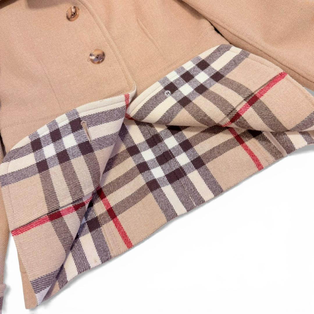 BURBERRY LONDON カシミヤ ウール キャメル メガチェック L