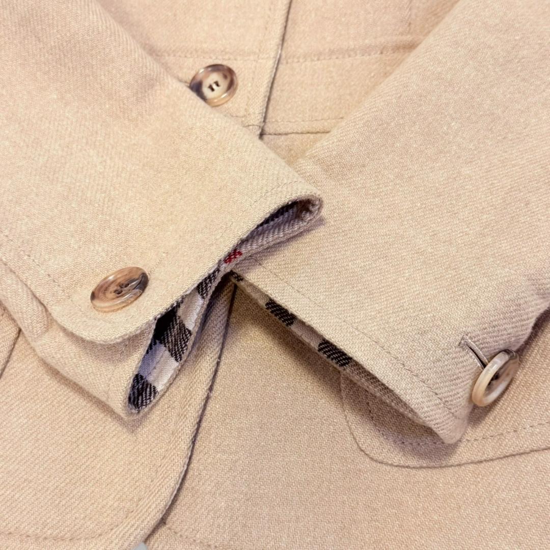 BURBERRY LONDON カシミヤ ウール キャメル メガチェック L