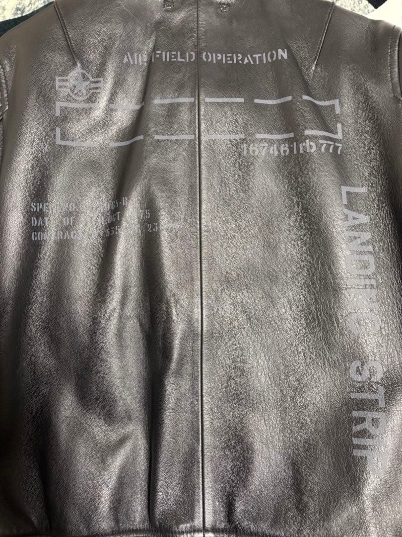 AVIREX★アヴィレックス★レザージャケット★MA-1★羊革★Lサイズ
