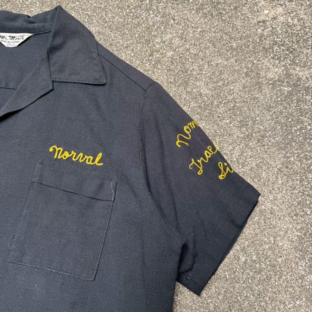 希少 60s Mr. Mort's ボウリングシャツ レーヨンシャツ チェーン