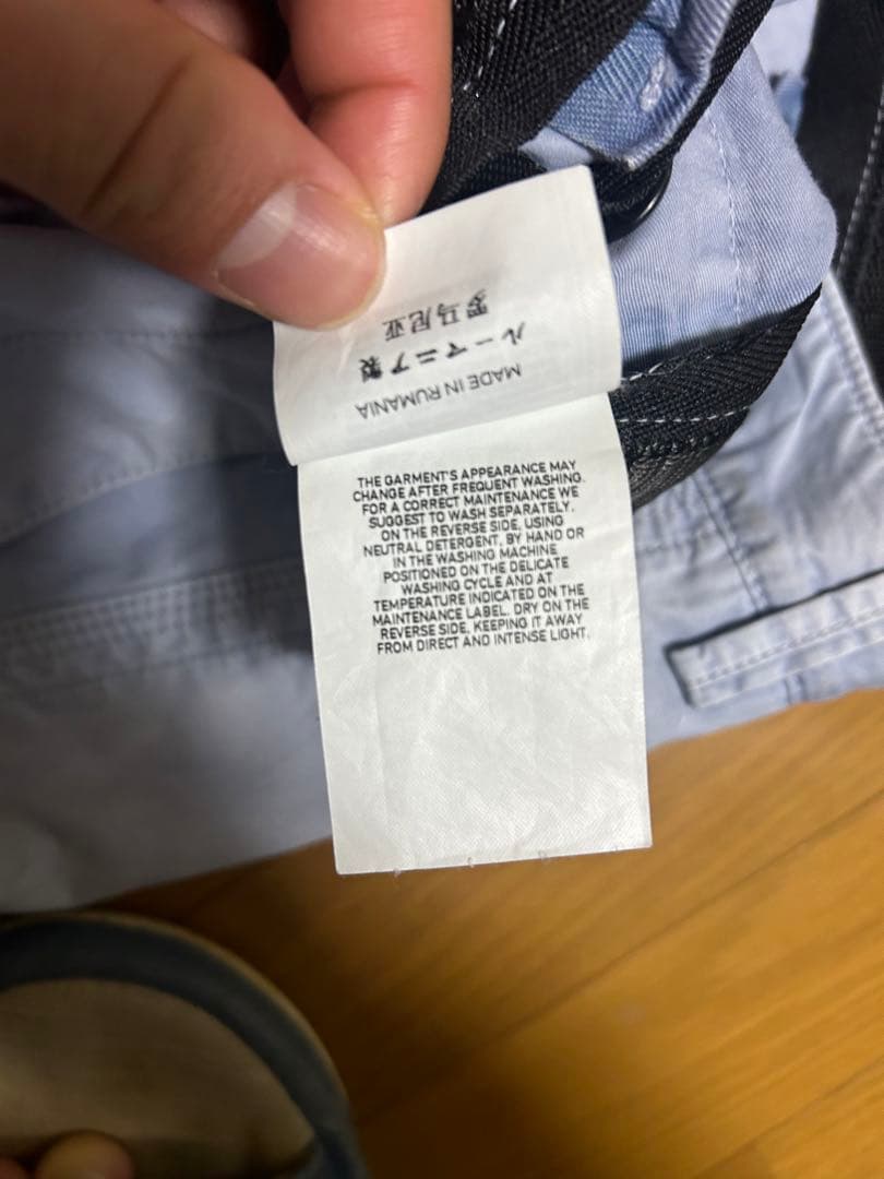 STONE  ハーフパンツ ウォッシュ加工　ブルー