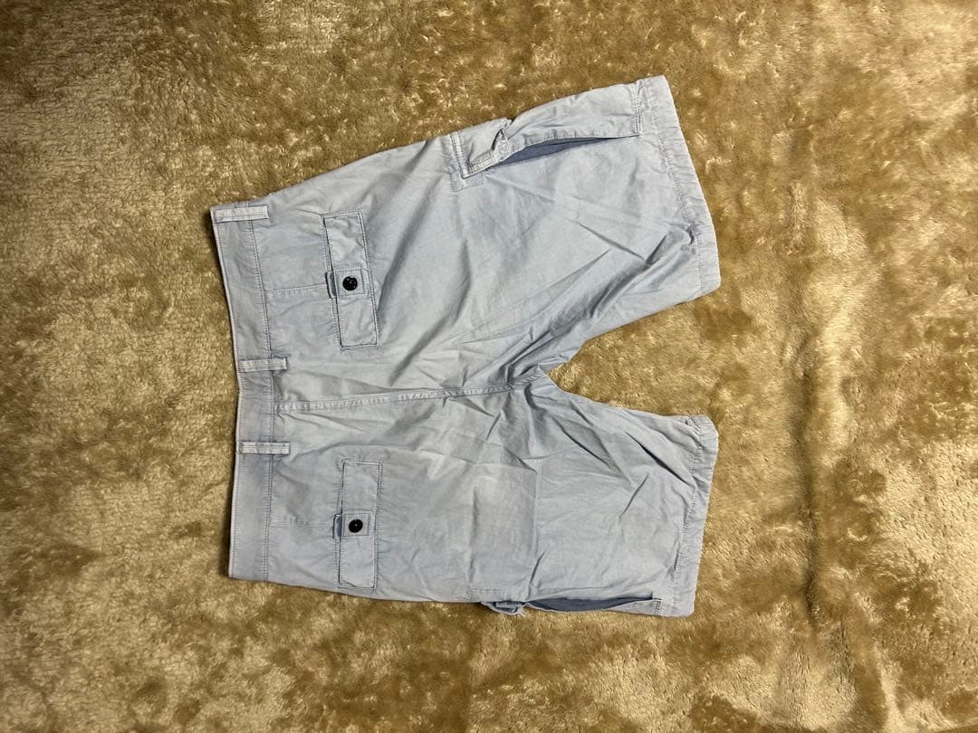 STONE  ハーフパンツ ウォッシュ加工　ブルー