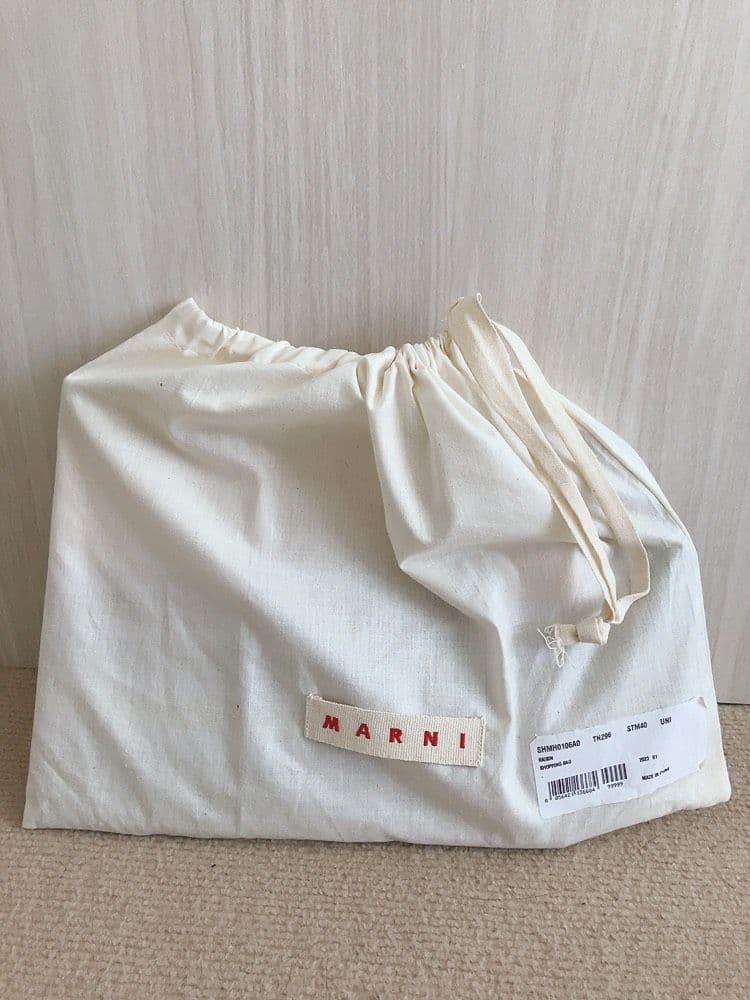 新品 MARNI マルニ マーケット ストライプ ミニショルダーバッグ　ブラウン