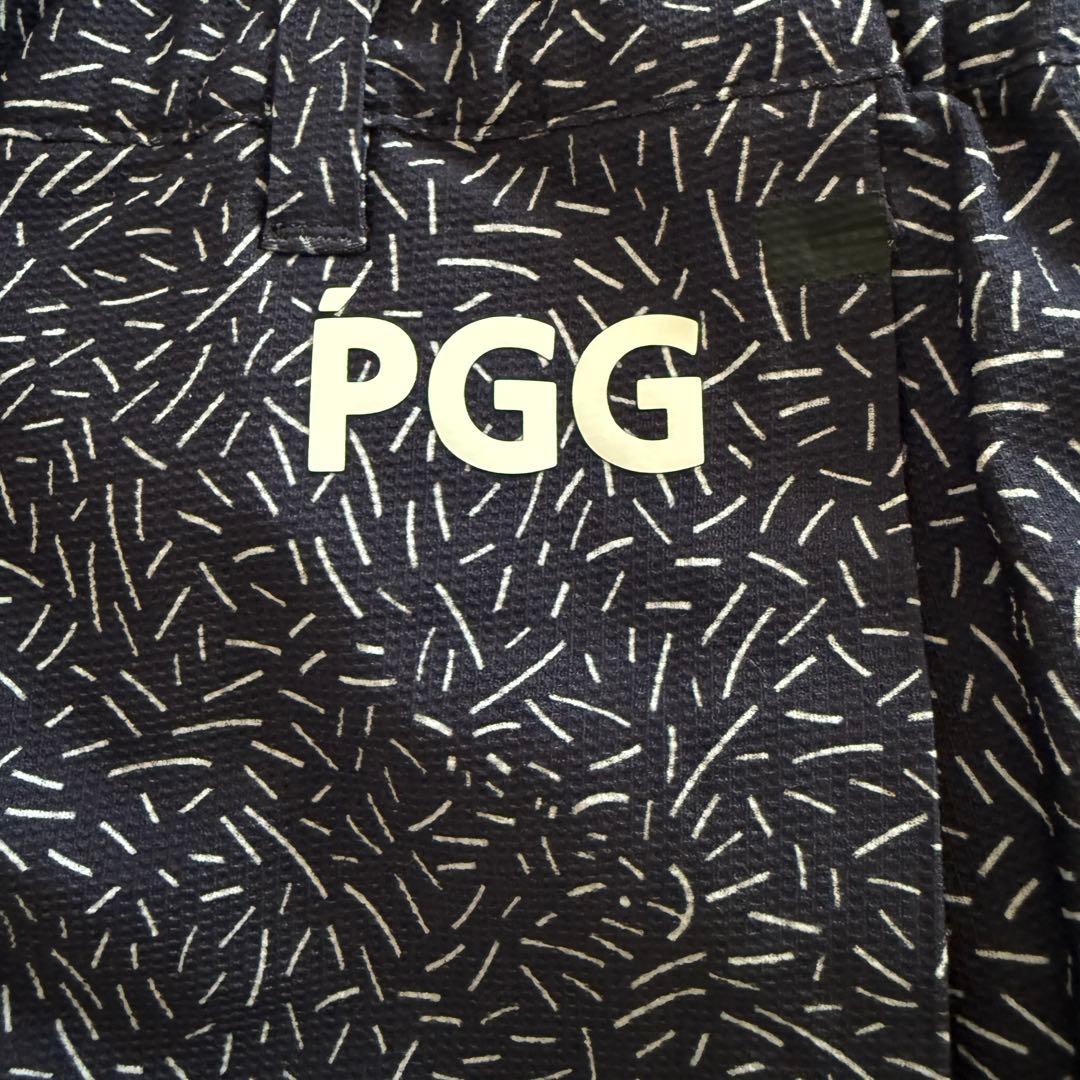 新品タグ付き　パーリーゲイツ　PGG ハーフパンツ　短パン　紺　3 S〜M 総柄