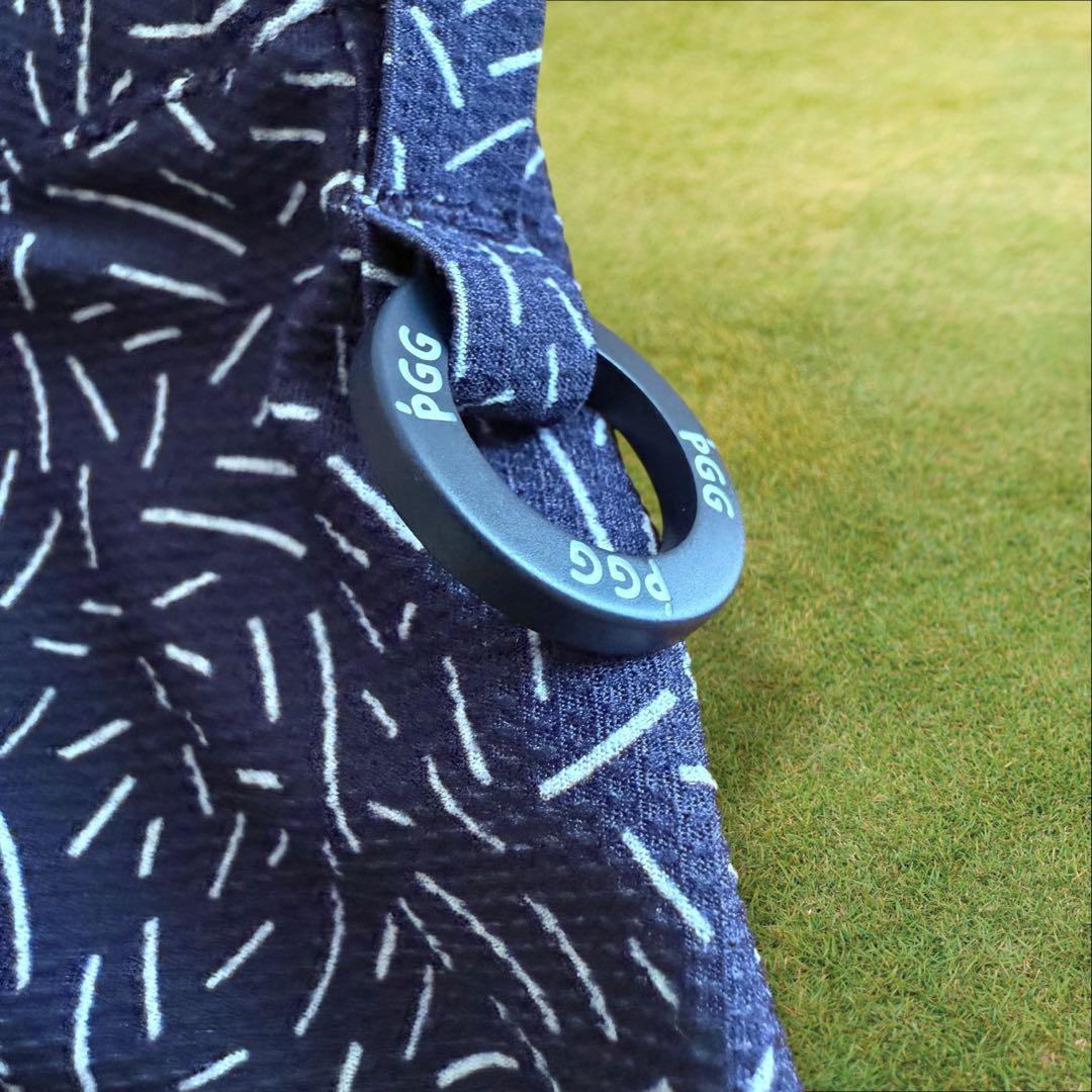 新品タグ付き　パーリーゲイツ　PGG ハーフパンツ　短パン　紺　3 S〜M 総柄