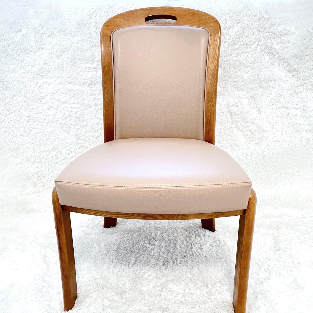 ✨美品✨ 浜本工芸 ダイニングチェア 2800 ダークブラウン レザー②