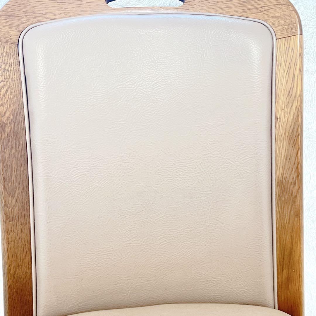 ✨美品✨ 浜本工芸 ダイニングチェア 2800 ダークブラウン レザー②