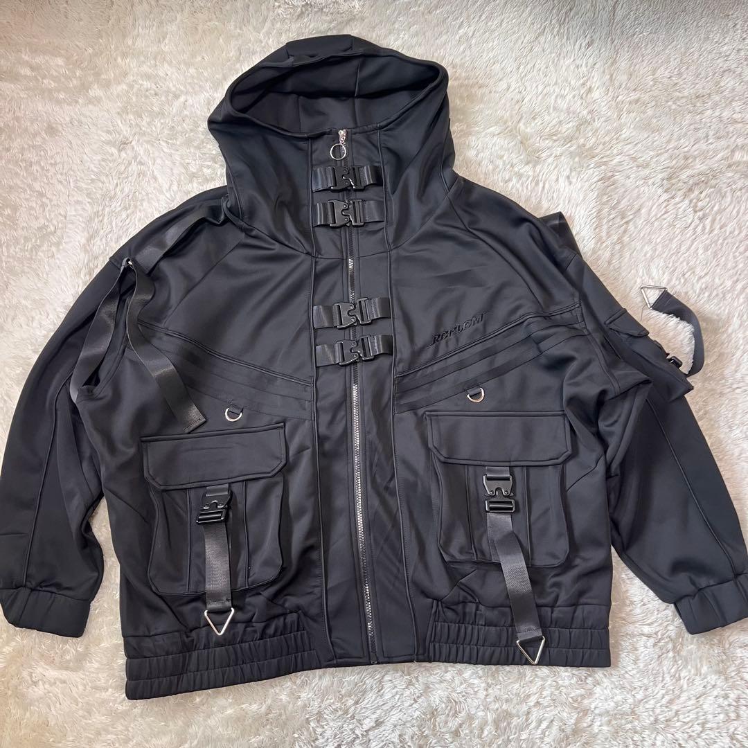 ほぼ未使用✨REFLEM レフレム サイバー切替ハイネックジャージパーカー