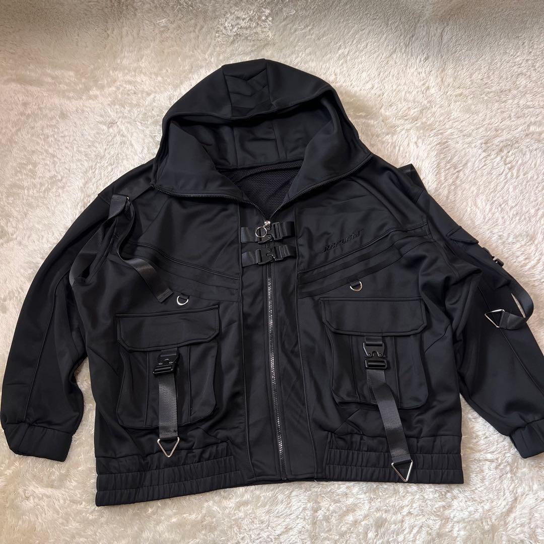 ほぼ未使用✨REFLEM レフレム サイバー切替ハイネックジャージパーカー