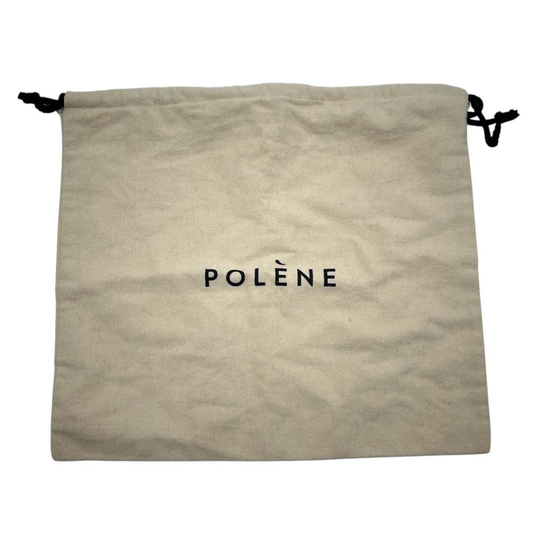 美品 ポレーヌ カヌレ ショルダーバッグ ブラック レザー レディース 斜めがけ