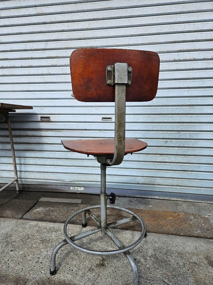 ジャパンヴィンテージ 製図用椅子 スツール 回転椅子 チェア インダストリアル