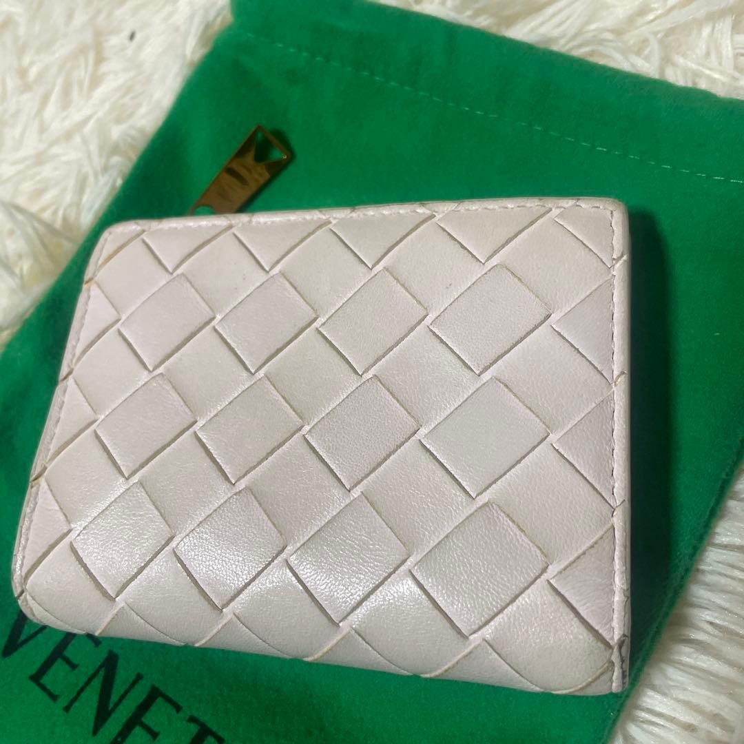 【RFID搭載】ボッテガヴェネタ イントレ 財布 ピンクベージュ　革 マキシ