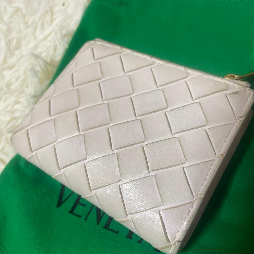 【RFID搭載】ボッテガヴェネタ イントレ 財布 ピンクベージュ　革 マキシ