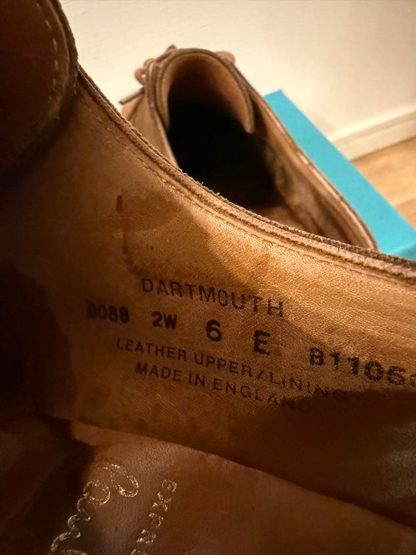 クロケット&ジョーンズ DARTMOUTH タバコスエード サイズ6E