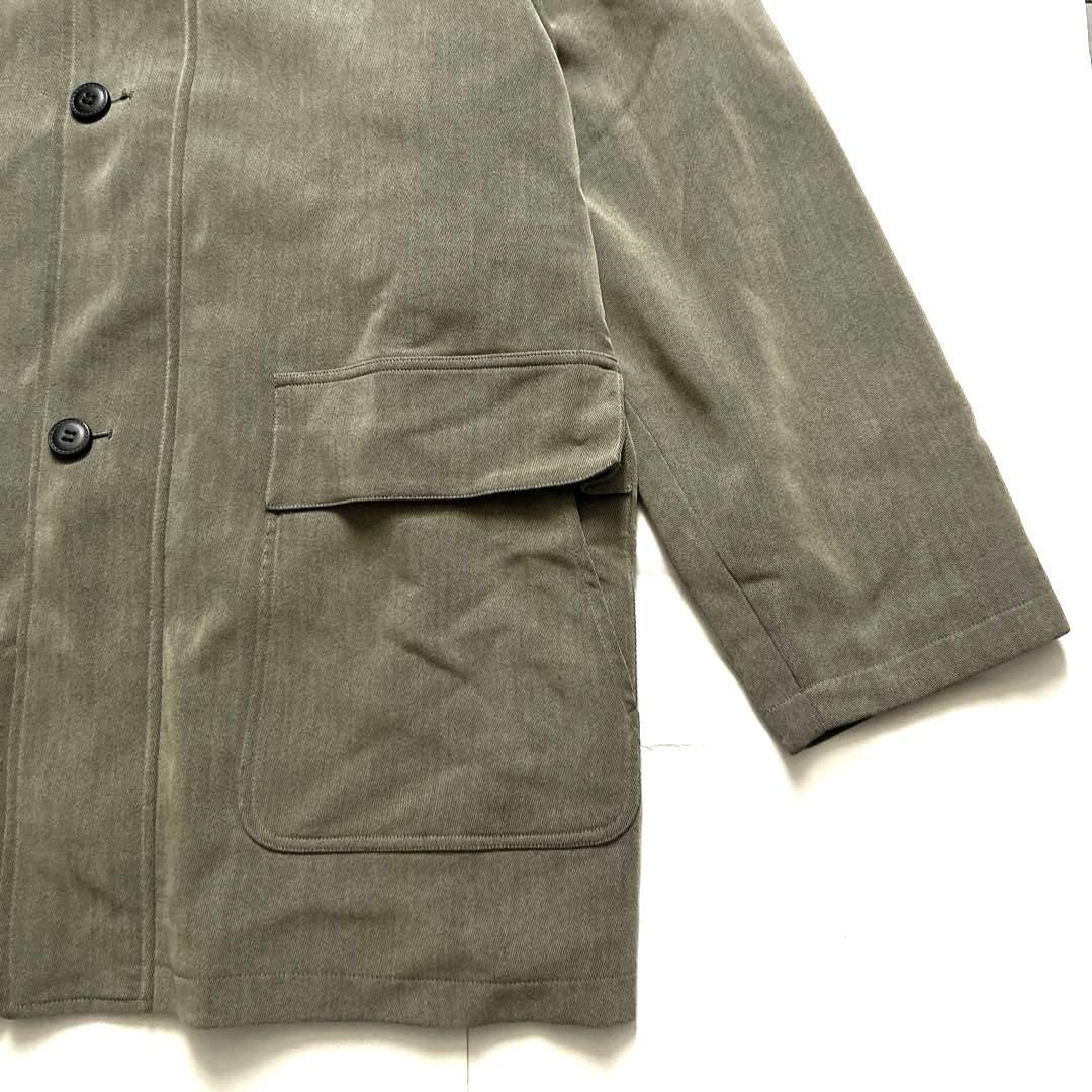 90sヴィンテージLANVINランバンクラシックデザイン革レザー襟コート