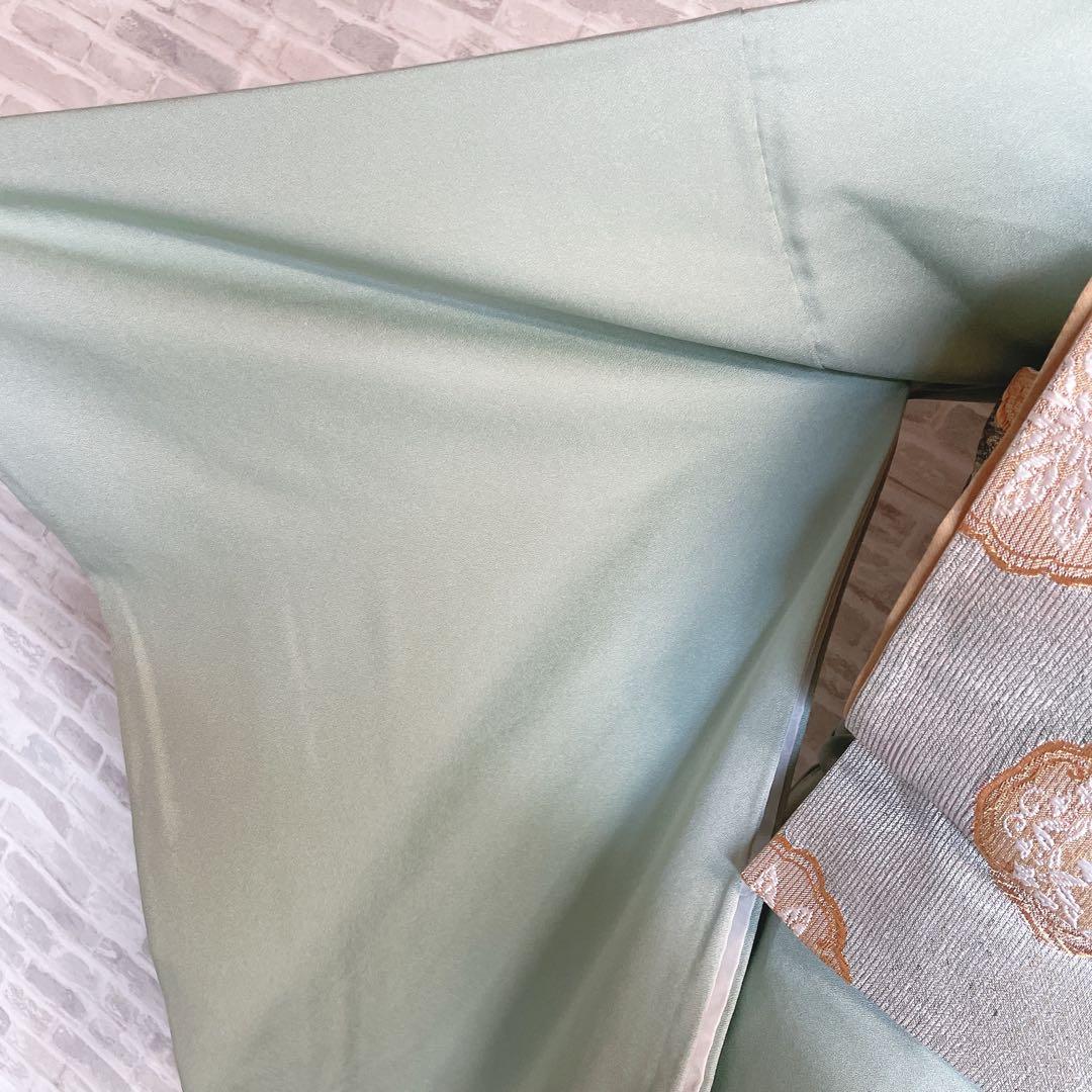 訪問着のみ　鏡裏紋　金彩加工　繊細な柄　入学式　卒業式　着物　Q4