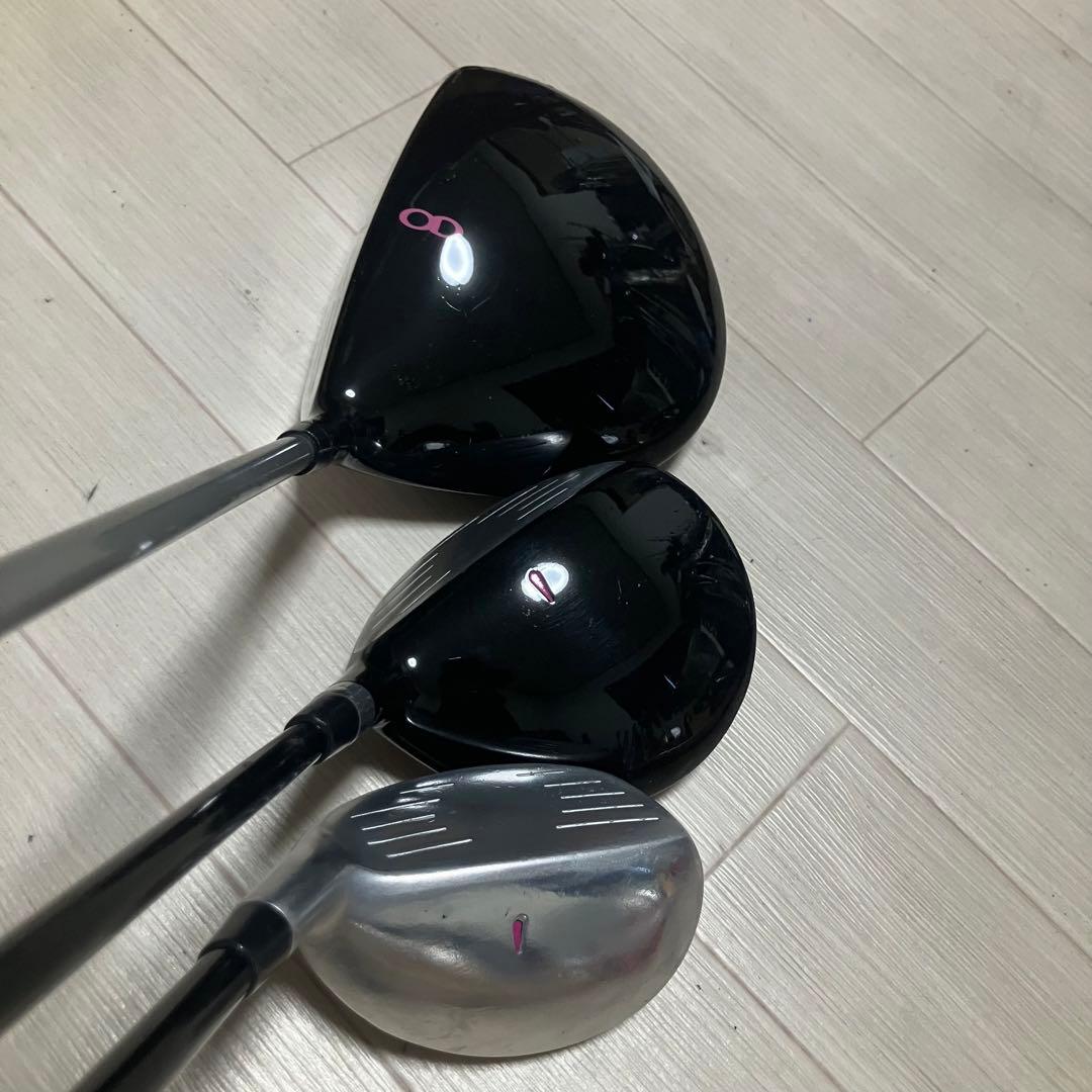 レディースゴルフセット OnreD/WORLDEAGLE他クラブ計8本バック付